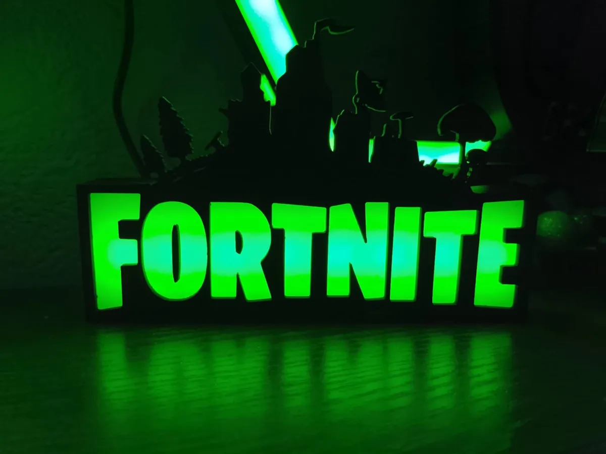 FORTNITE LED Sign, RGB Gaming Lamp, photo 3 of 4 - FORTNITE LED Sign, RGB Gaming Lamp Lamps & Lighting