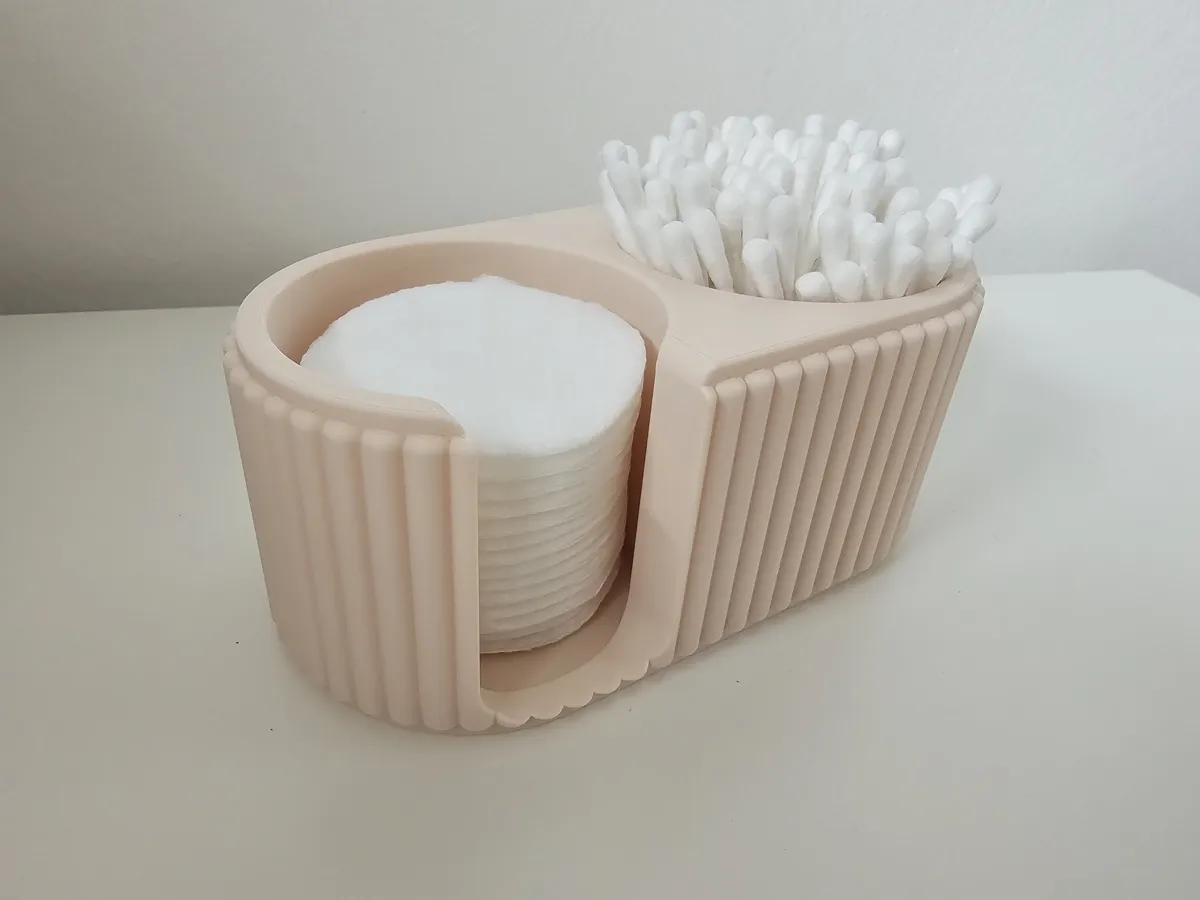 Bathroom Organizer for Cotton Pads & Cotton Swabs, photo 2 of 4 - Bathroom Organizer for Cotton Pads & Cotton Swabs Bath & Personal Care