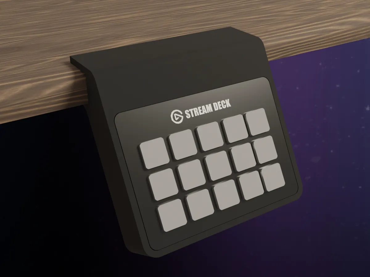 StreamDeck Mk 2 Mount 60° 19mm