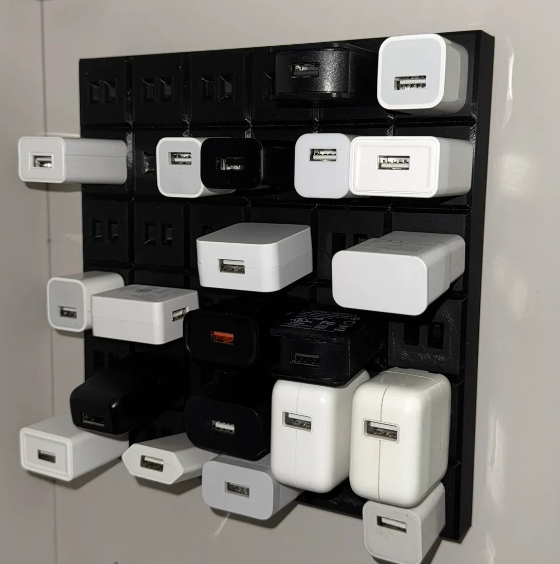 USB charger block holder, photo 3 of 4 - USB charger block holder Mobile & Device Accessories