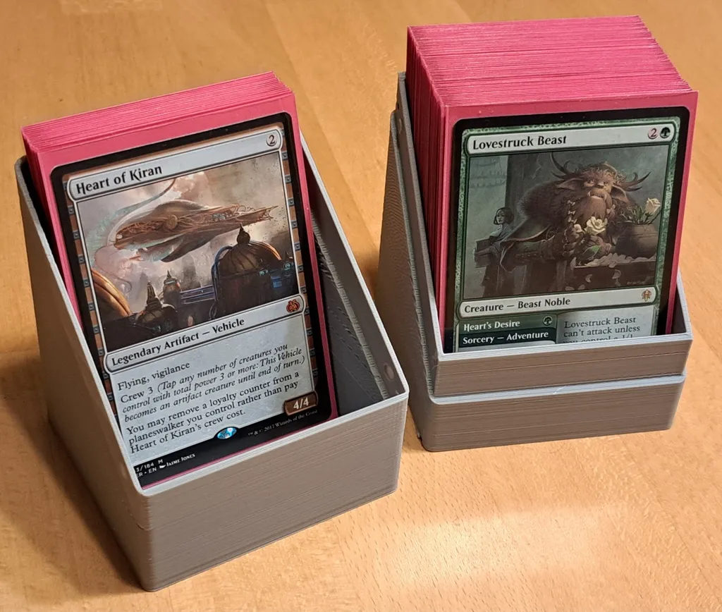 Card game deck box
