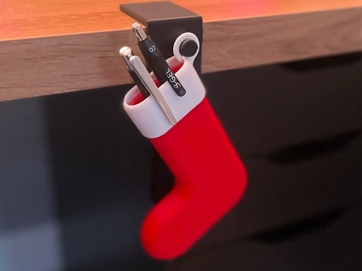 Christmas Stocking Pen Holder - Pen Stands & Pencil Holders, in stock