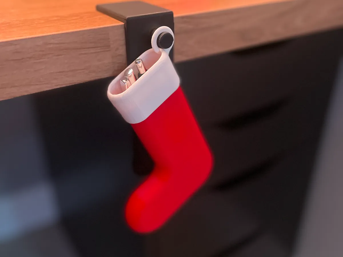Christmas Stocking Pen Holder, photo 3 of 4 - Christmas Stocking Pen Holder Desk & Office