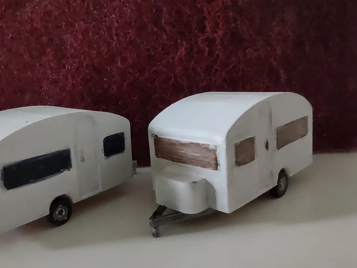 HO Scale Model Caravan RHD (!)