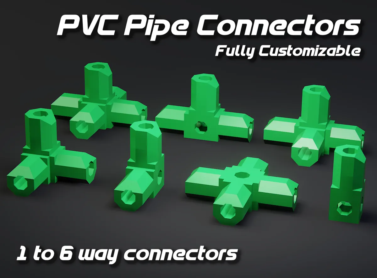 Customizable PVC Pipe Connectors, photo 2 of 2 - Customizable PVC Pipe Connectors Hobby & DIY