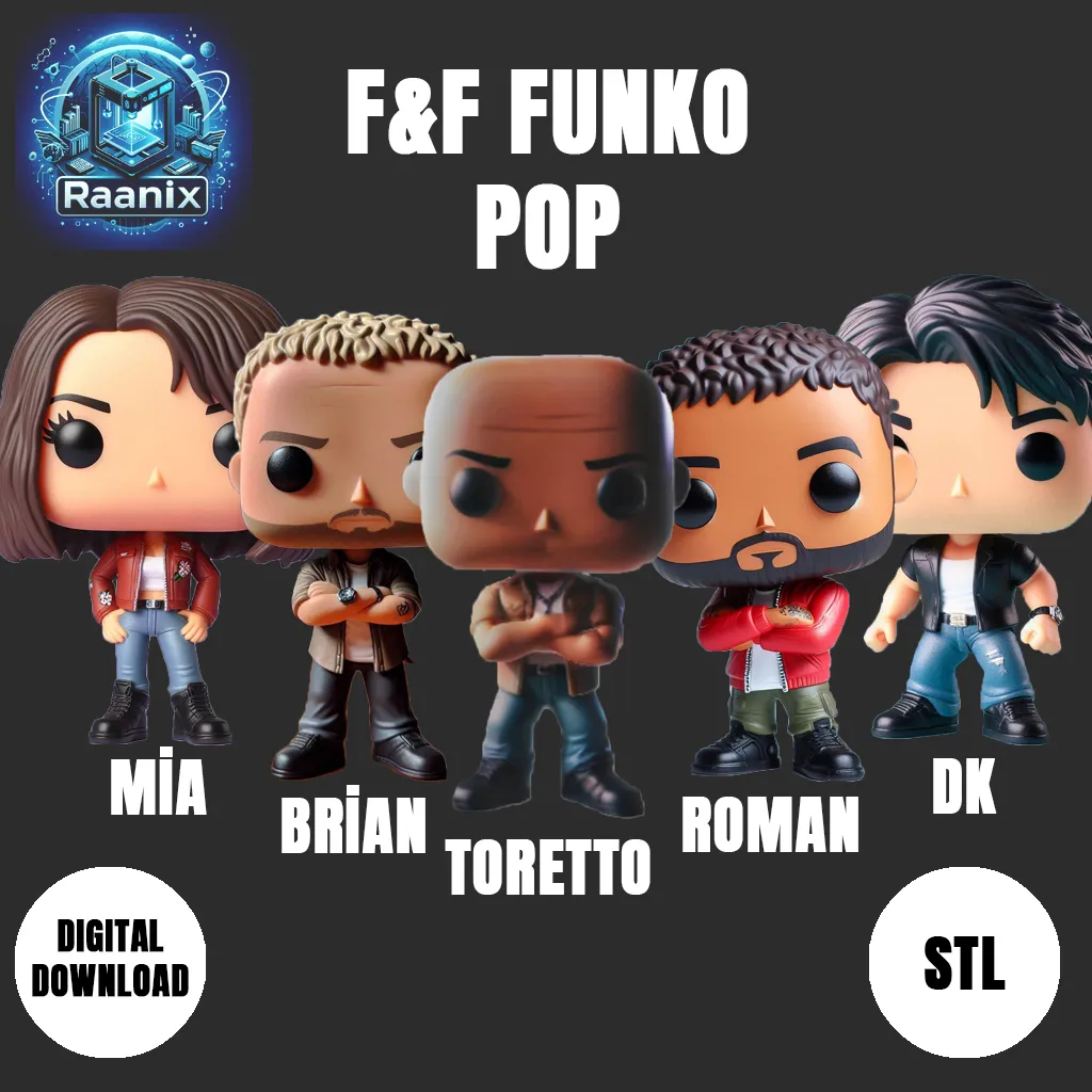 Fast And Furious Funko style, photo 2 of 4 - Fast And Furious Funko style Figurines & Collectibles