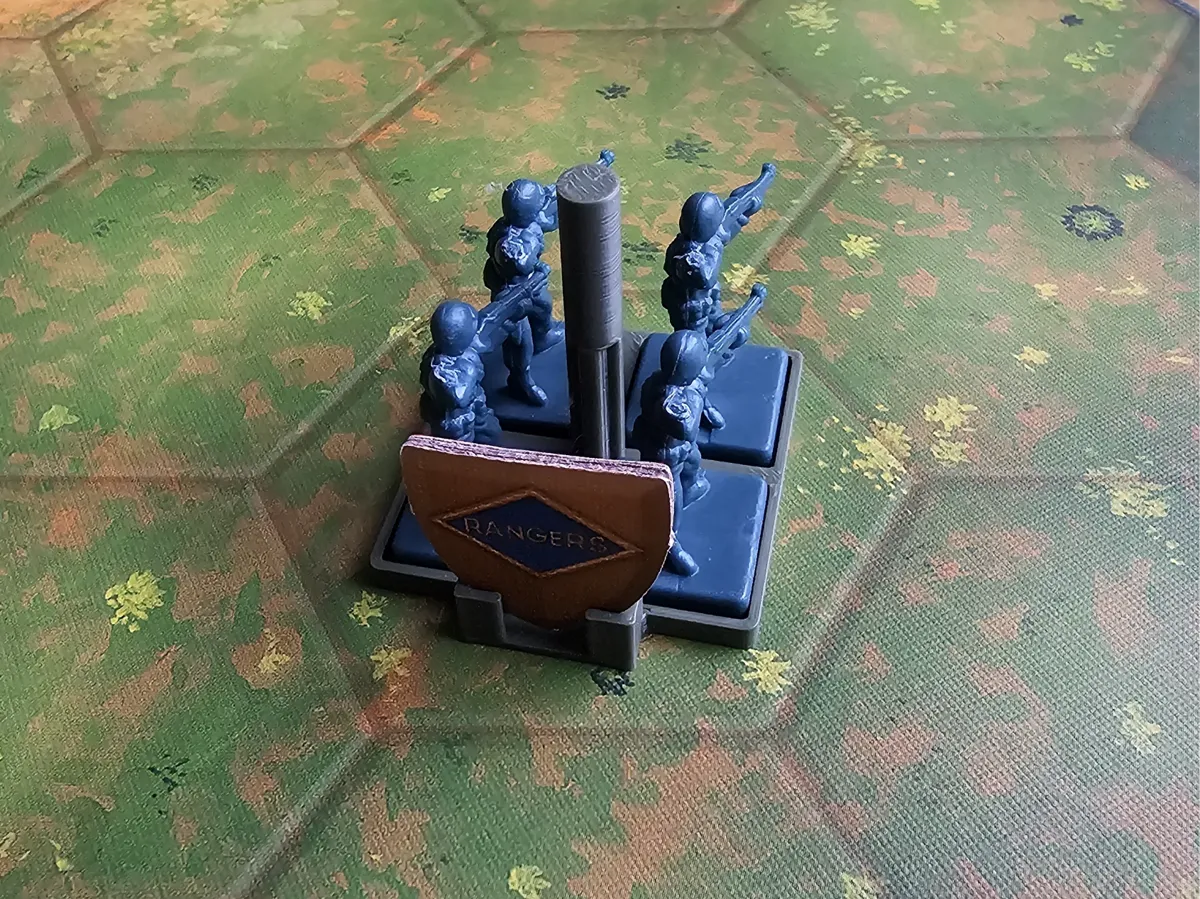 Mémoire 44 - Plateau soldat X4 + porte badge