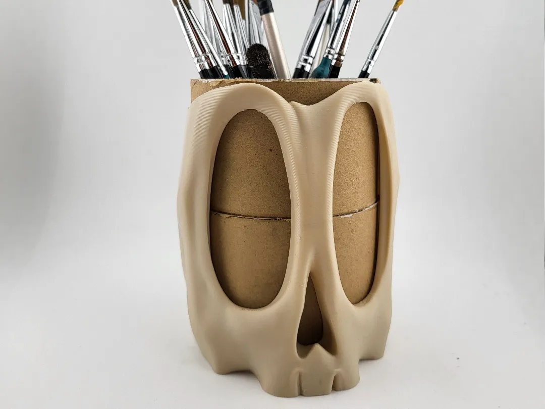 Spools recycling pen brush tool holder Cardboard
