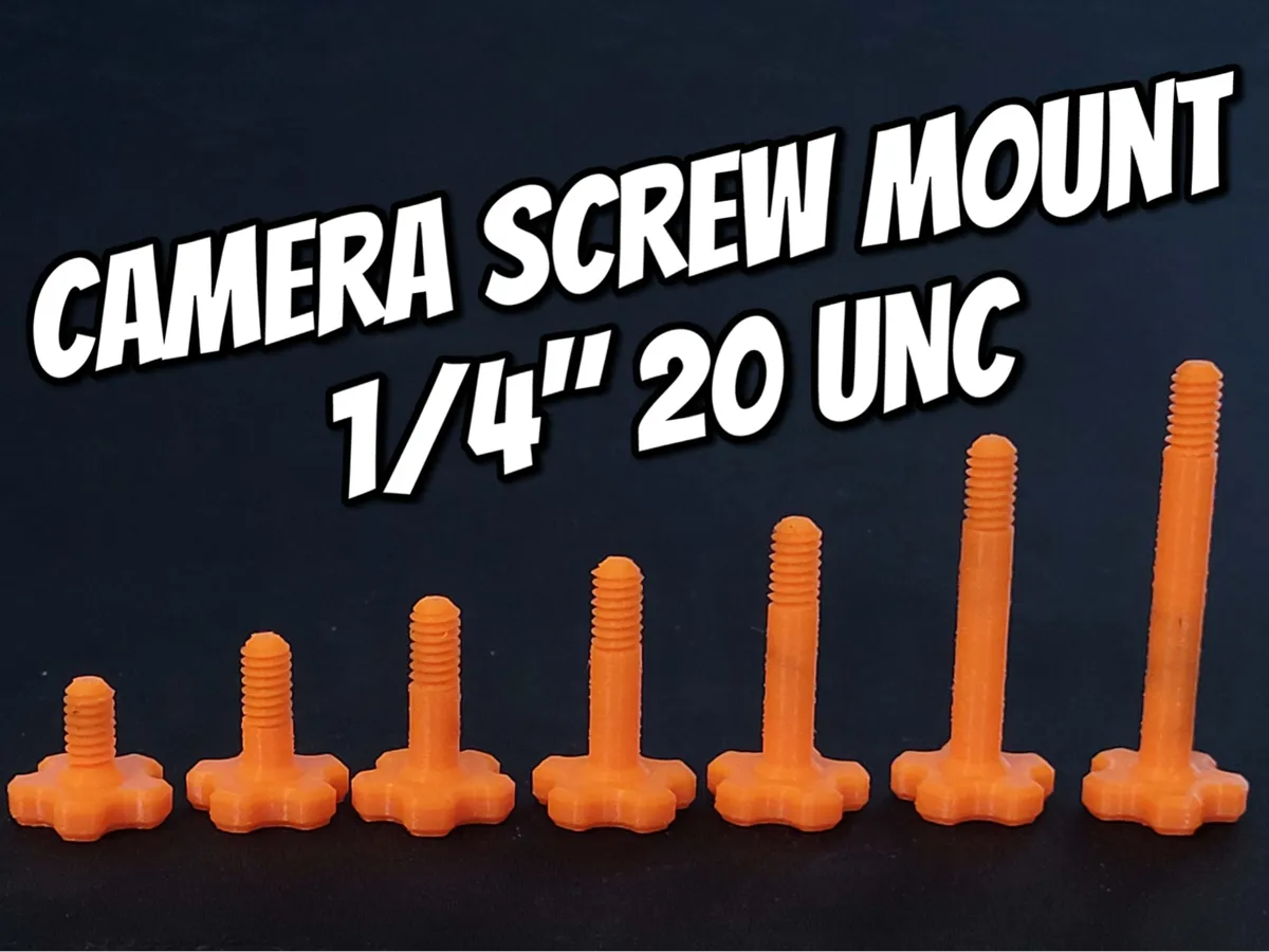 Reinforced 1/4-20 Camera Screw