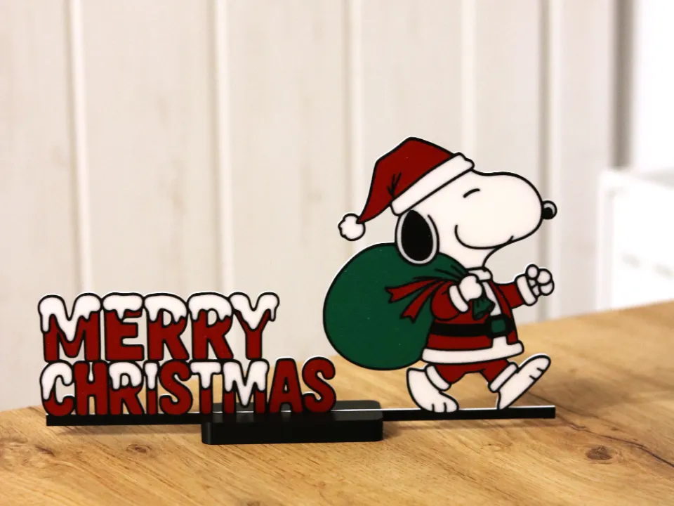 Snoopy Christmas Shelf Decor