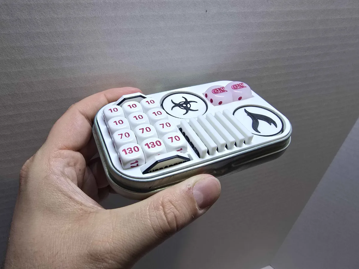 Pokemon Mini Tin Insert - Dice Holder, photo 3 of 4 - Pokemon Mini Tin Insert - Dice Holder Board Games & Tabletop