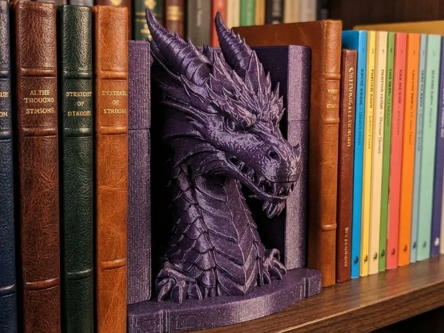 Dragon Bookend Fantasy Elegance for Your Bookshelf