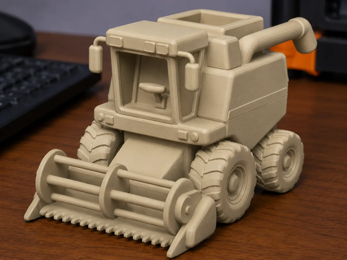 Cute Toy Combine Harvester | Cartoon Farm Series