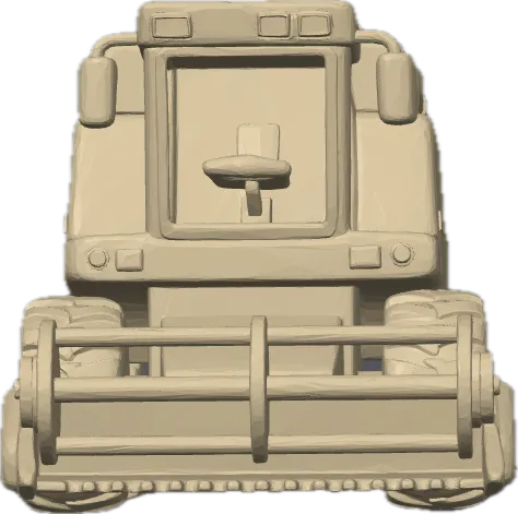 Cute Toy Combine Harvester | Cartoon Farm Series, photo 4 of 4 - Cute Toy Combine Harvester | Cartoon Farm Series Garden & Outdoor