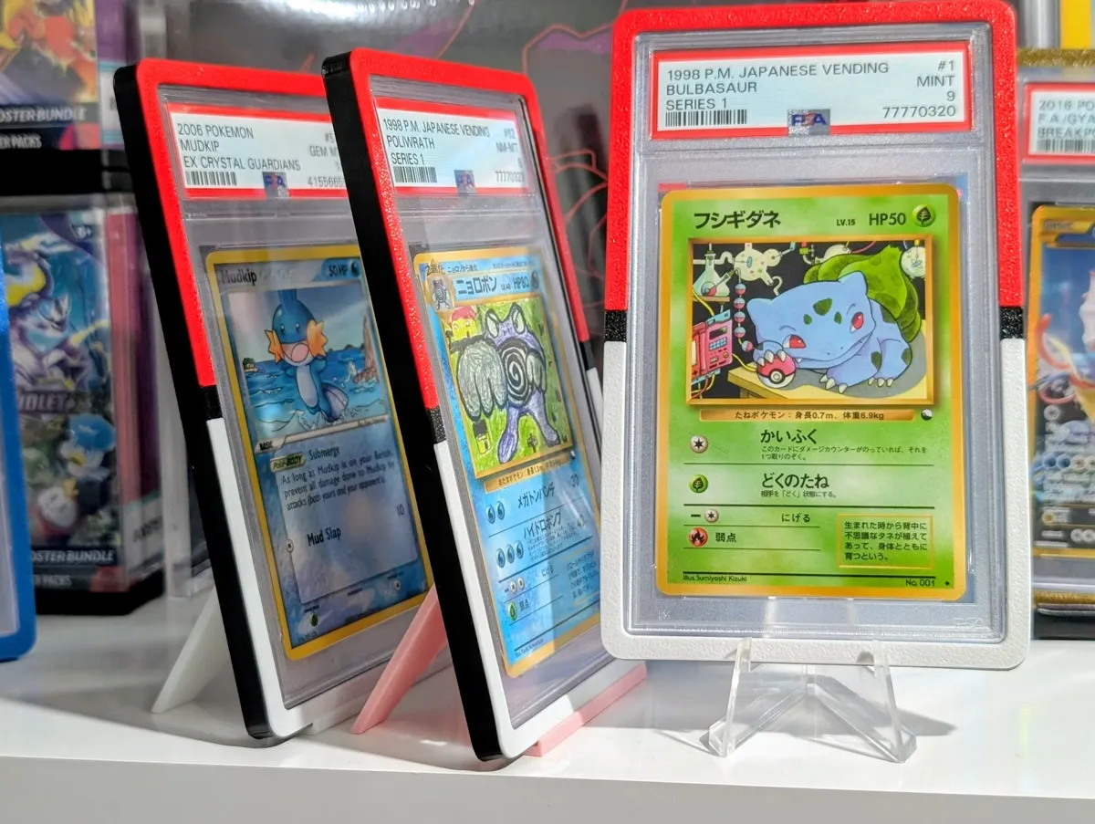 Pokeball Inspired PSA Slab Bumper Guard, photo 3 of 3 - Pokeball Inspired PSA Slab Bumper Guard Figurines & Collectibles