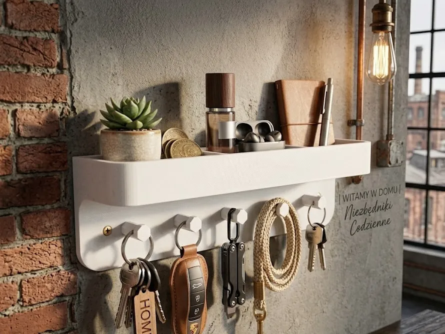 Modern Entryway Organizer Shelf
