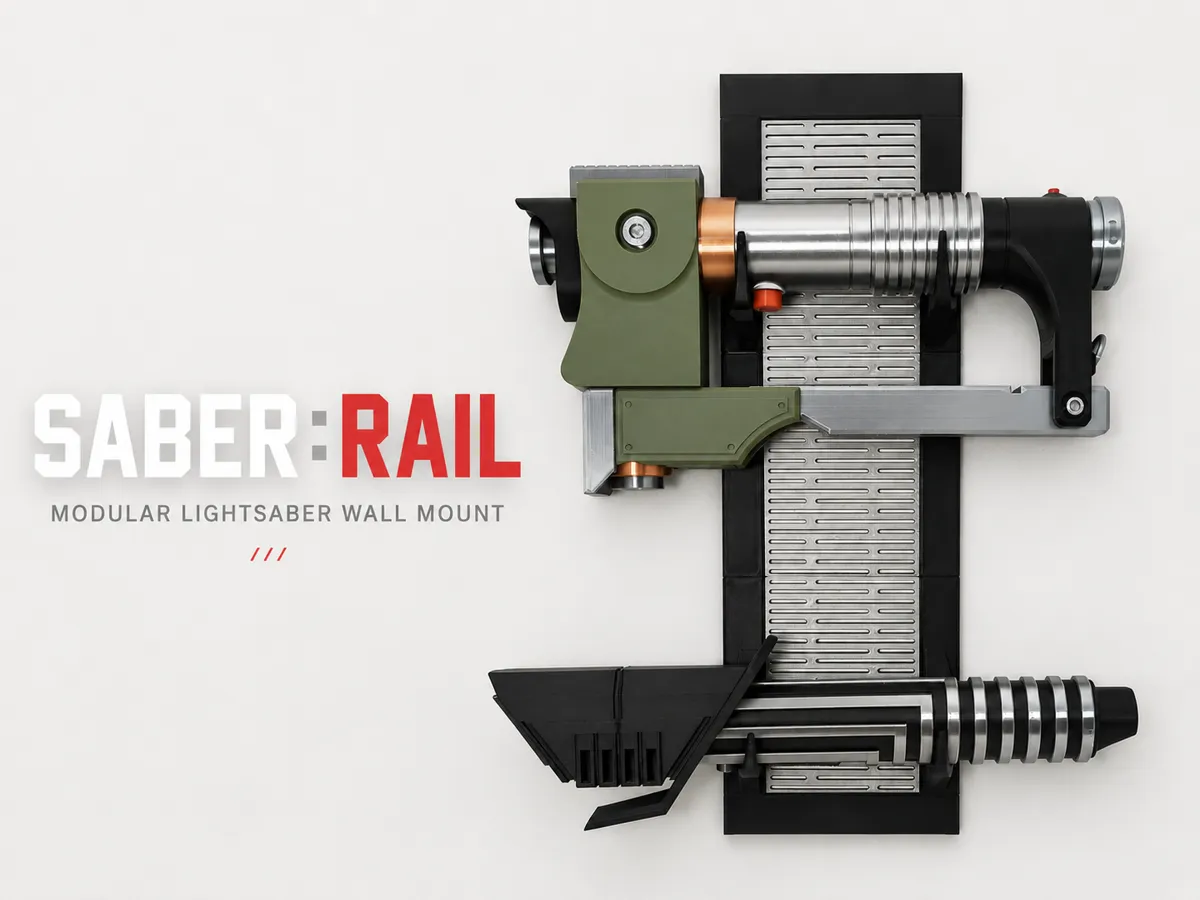 Modular Lightsaber Wall Mount - Saber:Rail