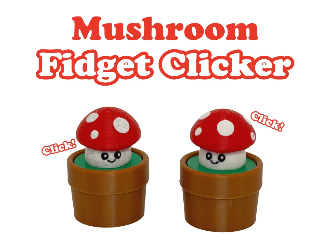 Cute Mushrooms Clicker Fidget - Other Toys & Games, in stock in India