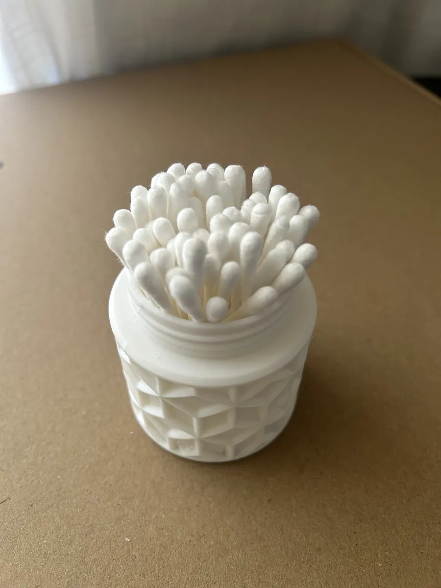 Modern Cotton Swab Holder, photo 2 of 4 - Modern Cotton Swab Holder Household