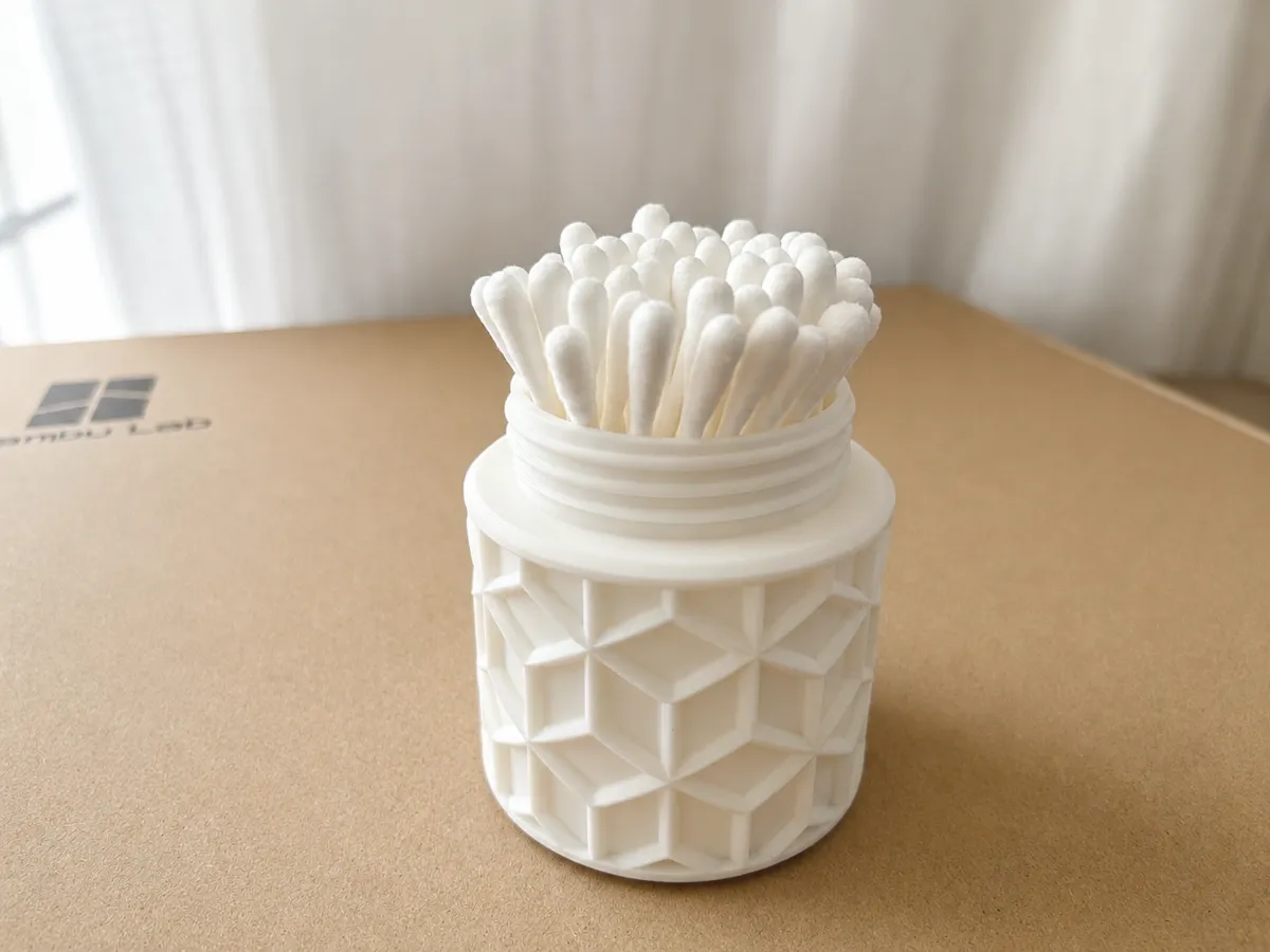 Modern Cotton Swab Holder, photo 3 of 4 - Modern Cotton Swab Holder Household