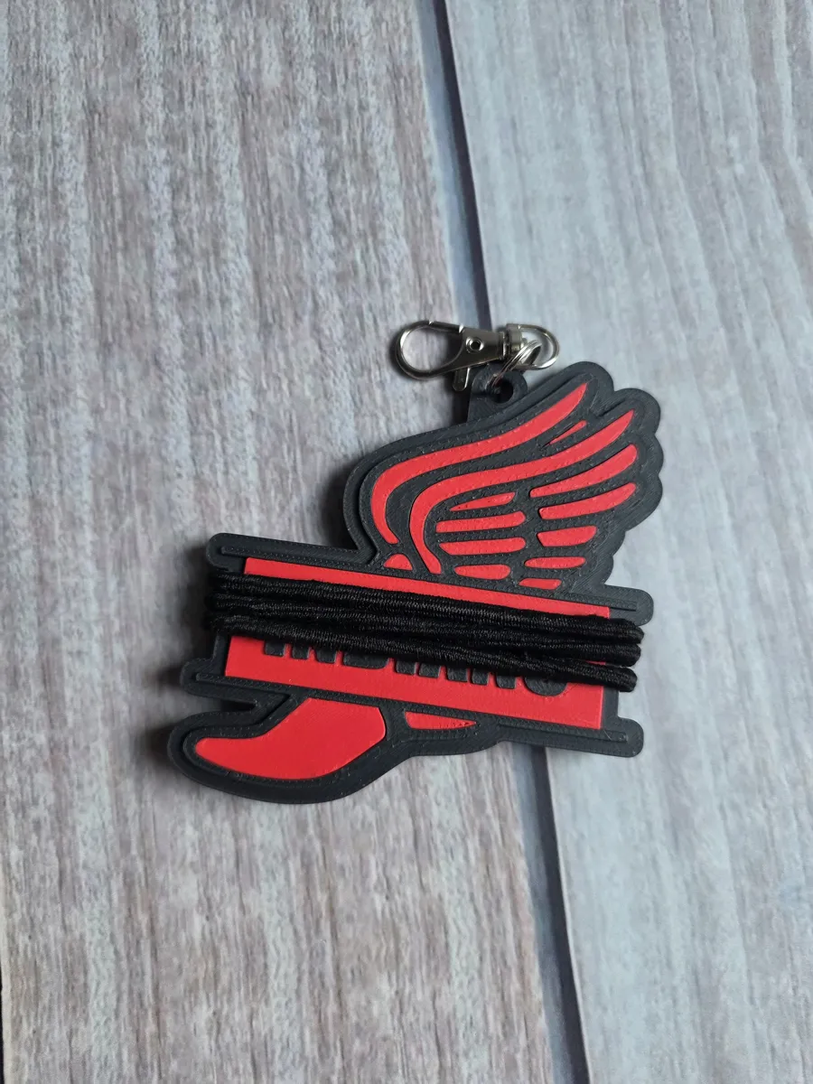 CROSS COUNTRY HAIR TIE HOLDER BAG TAG, photo 3 of 4 - CROSS COUNTRY HAIR TIE HOLDER BAG TAG Hobby & DIY
