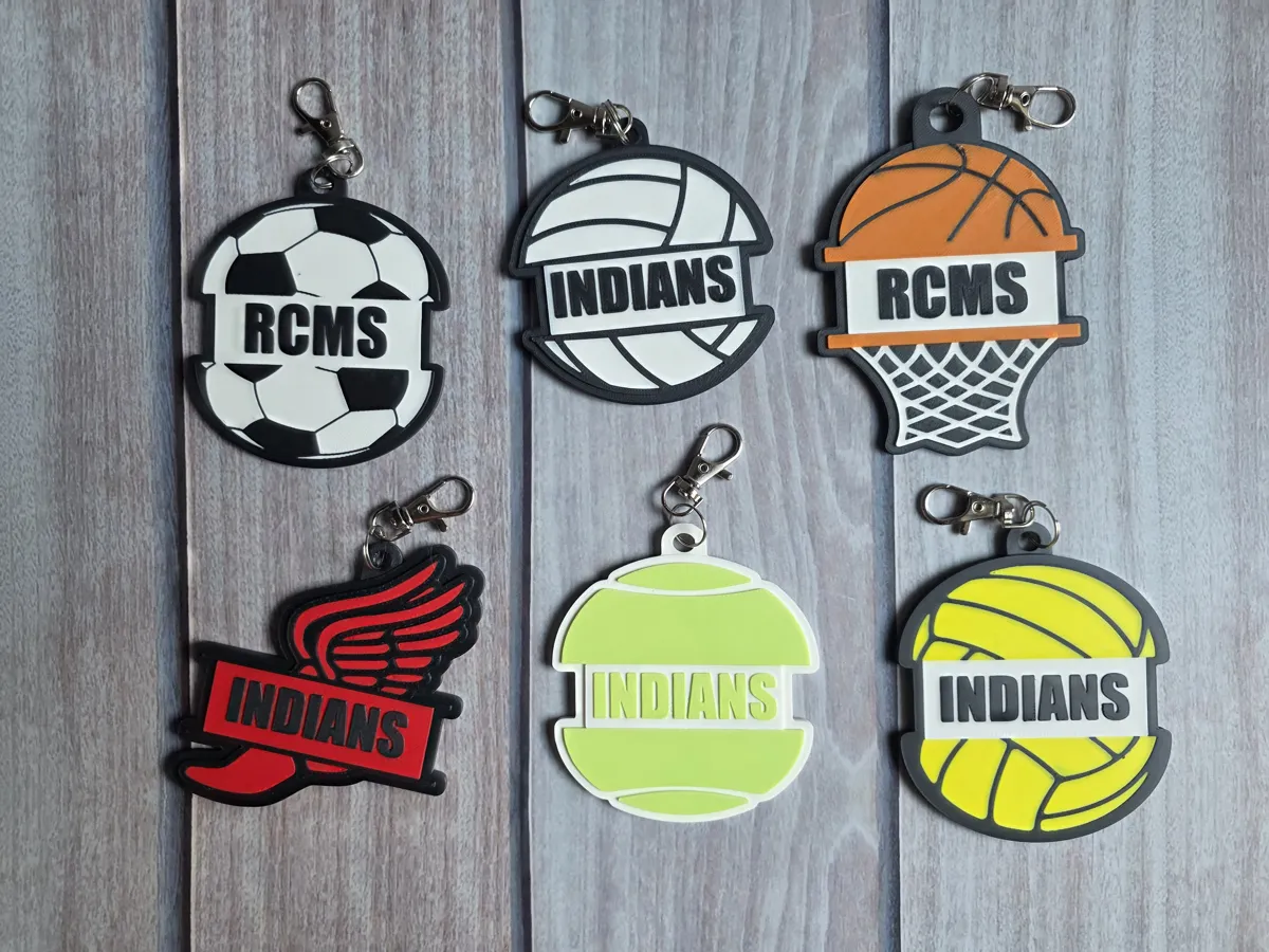 CROSS COUNTRY HAIR TIE HOLDER BAG TAG, photo 4 of 4 - CROSS COUNTRY HAIR TIE HOLDER BAG TAG Hobby & DIY
