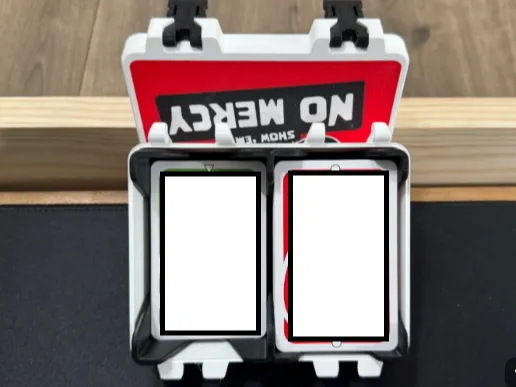 One Last Card No Mercy, cardbox - SnapLock - Card Deck Boxes & Card Holders, in stock