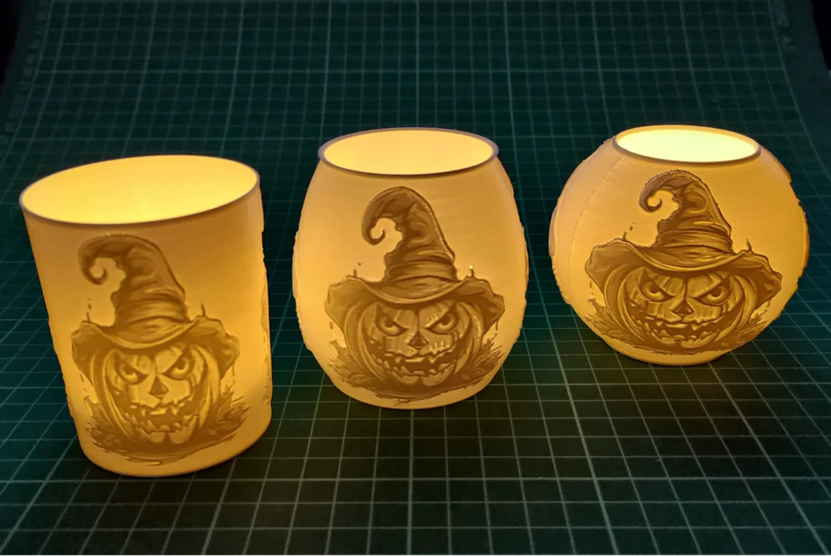 Tealight Halloween lamp