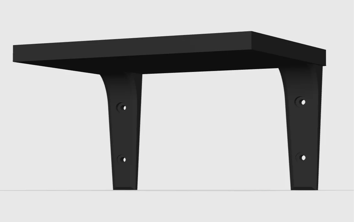 Small shelf with brackets (premade screw holes) - Shelf Brackets & Supports, in stock in India