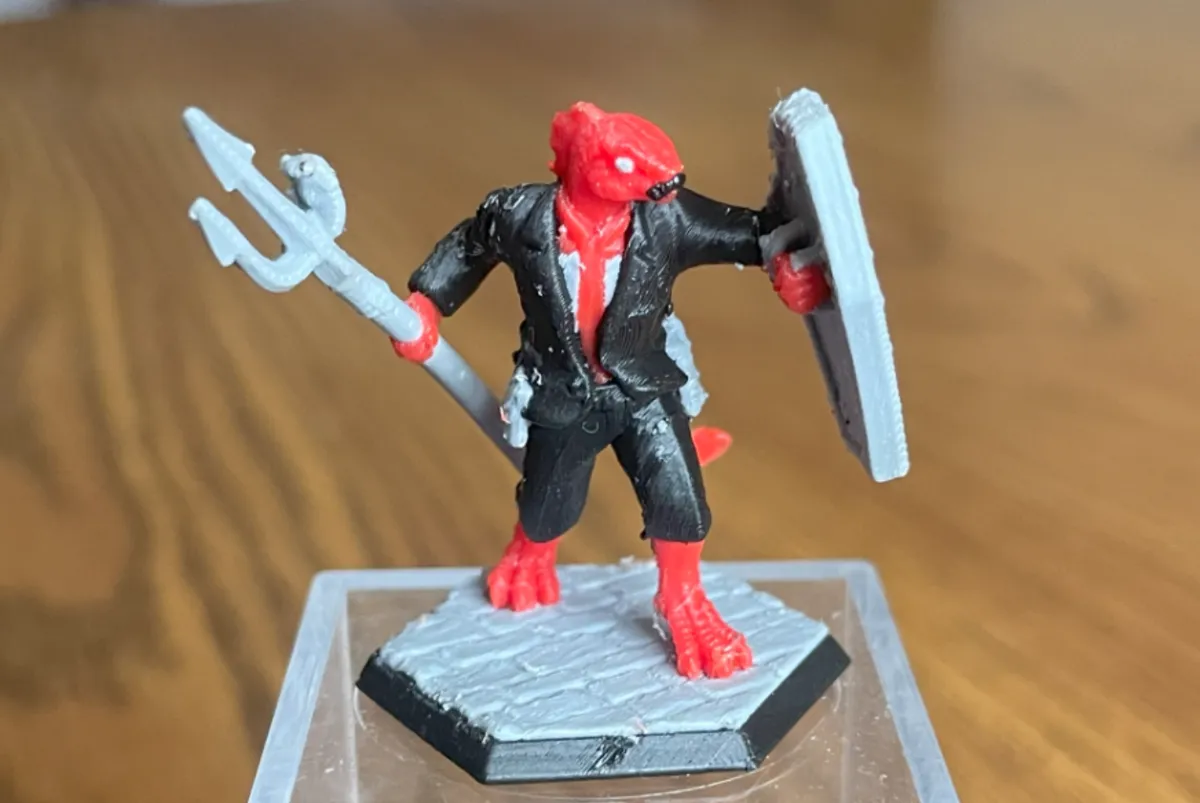 DnD Dragonborn Miniature: Suit, Trident, Shield - Other Miniatures, in stock in India
