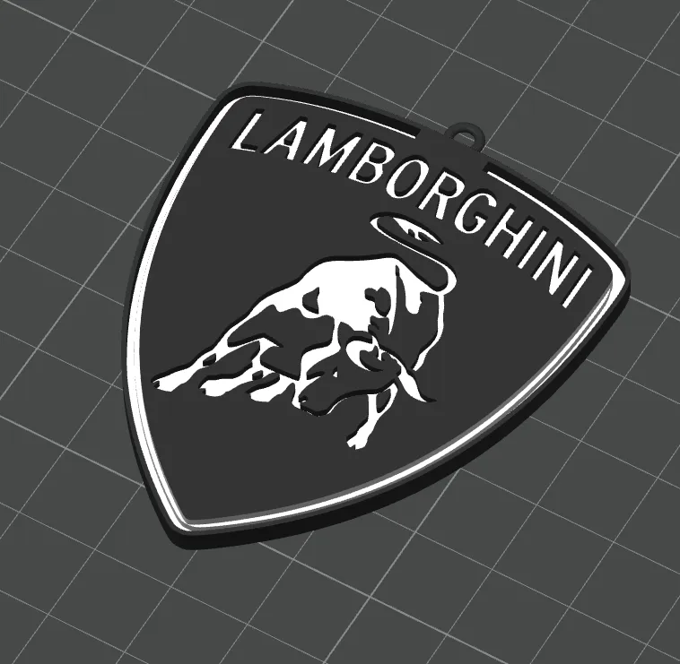 Lamborghini logo keychain, photo 2 of 2 - Lamborghini logo keychain Keychains