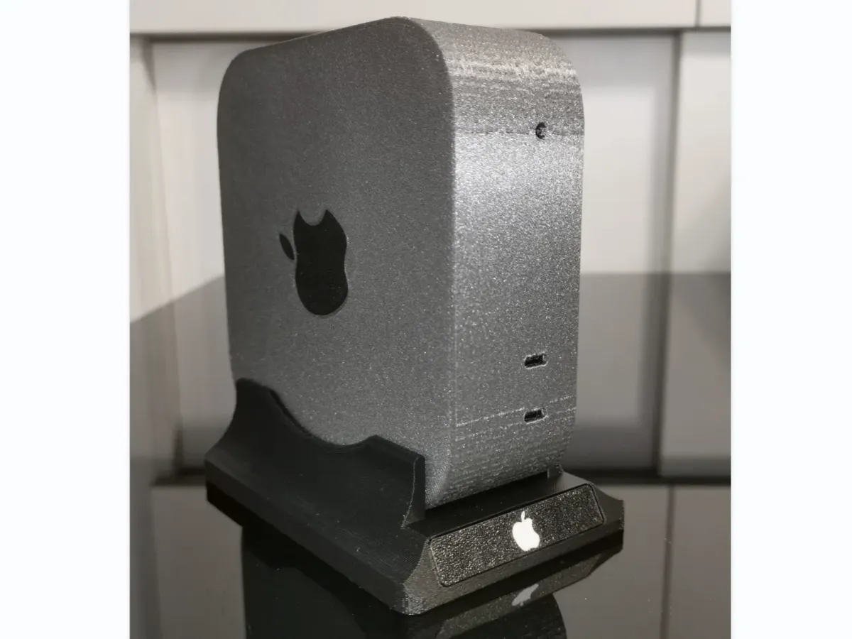 MAC Mini M4 垂直底座 (with Apple logo) - Tech & Gaming Brand Signs, in stock