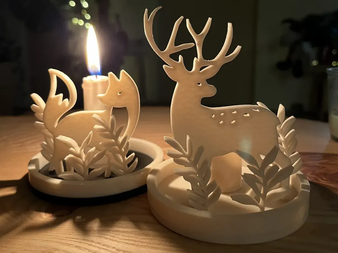 Candlestick with deer - Taper & Candlestick Holders, in stock in India