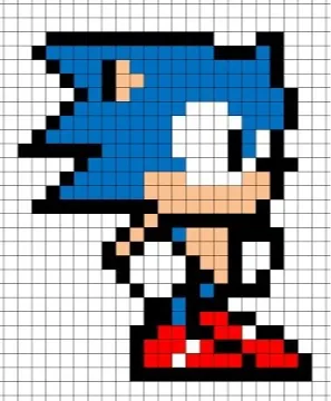 Sonic X pixel puzzle. Enjoy - Pixel Puzzles, in stock in India