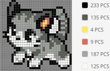 Cute Cat Pixel Edit - Pixel Puzzles, in stock in India