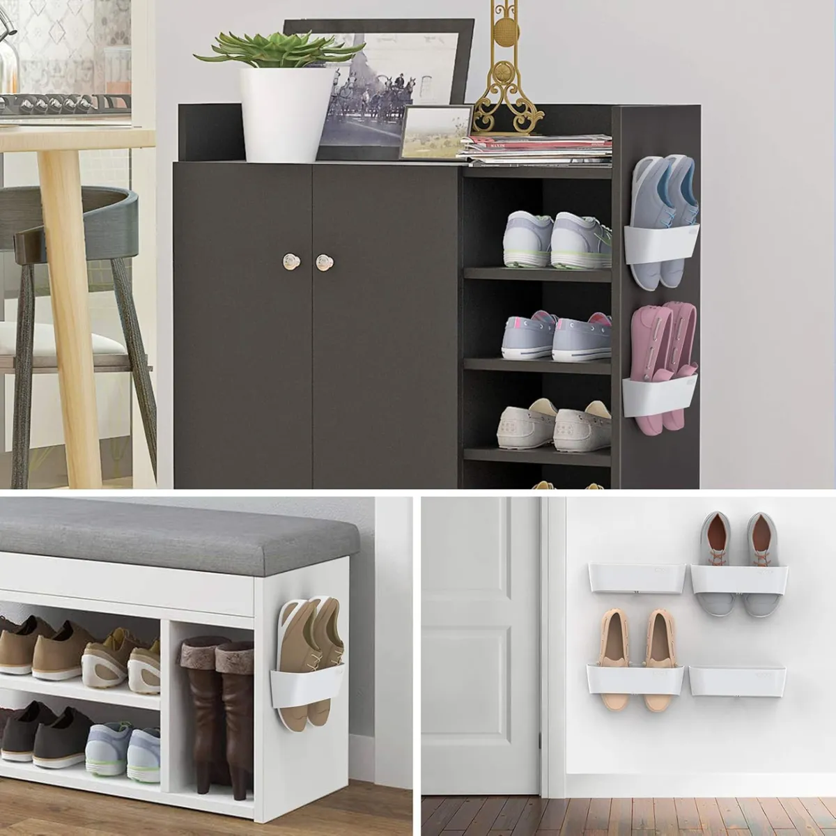 Wall Mounted Shoe Rack, photo 4 of 4 - Wall Mounted Shoe Rack Storage & Organisation