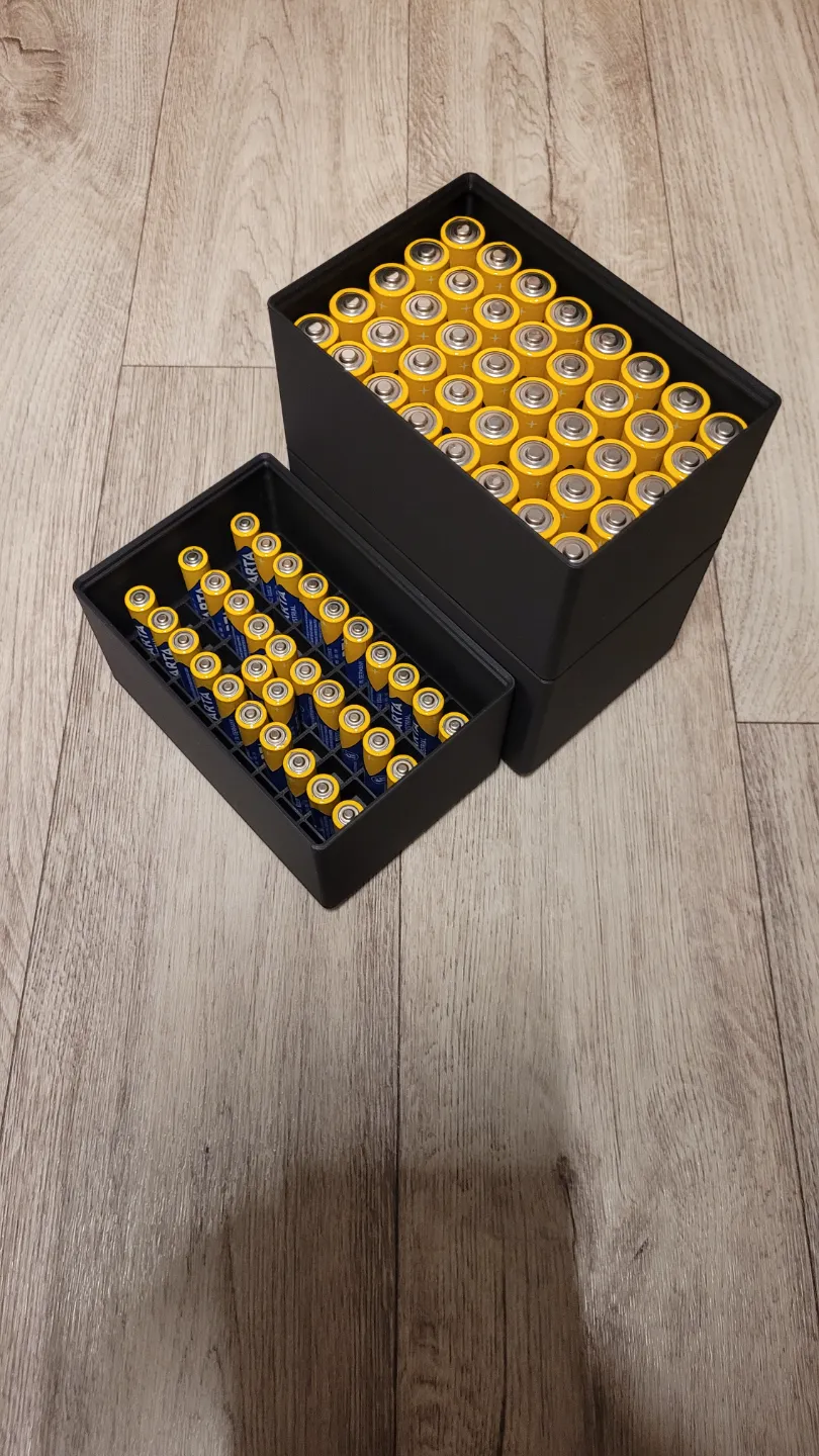 Gridfinity 3x2 Battery box AA stackable, photo 4 of 4 - Gridfinity 3x2 Battery box AA stackable Storage & Organisation