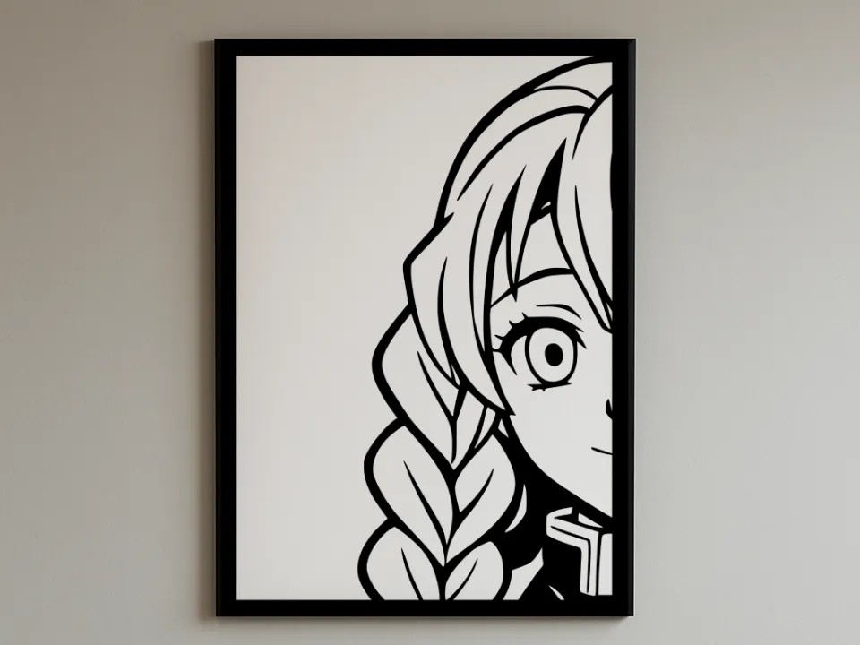 Mitsuri Kanroji wall art