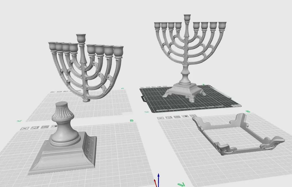 Traditional Hanukkah Menorah, Life Size Broken Up, photo 3 of 4 - Traditional Hanukkah Menorah, Life Size Broken Up Gifts & Occasions