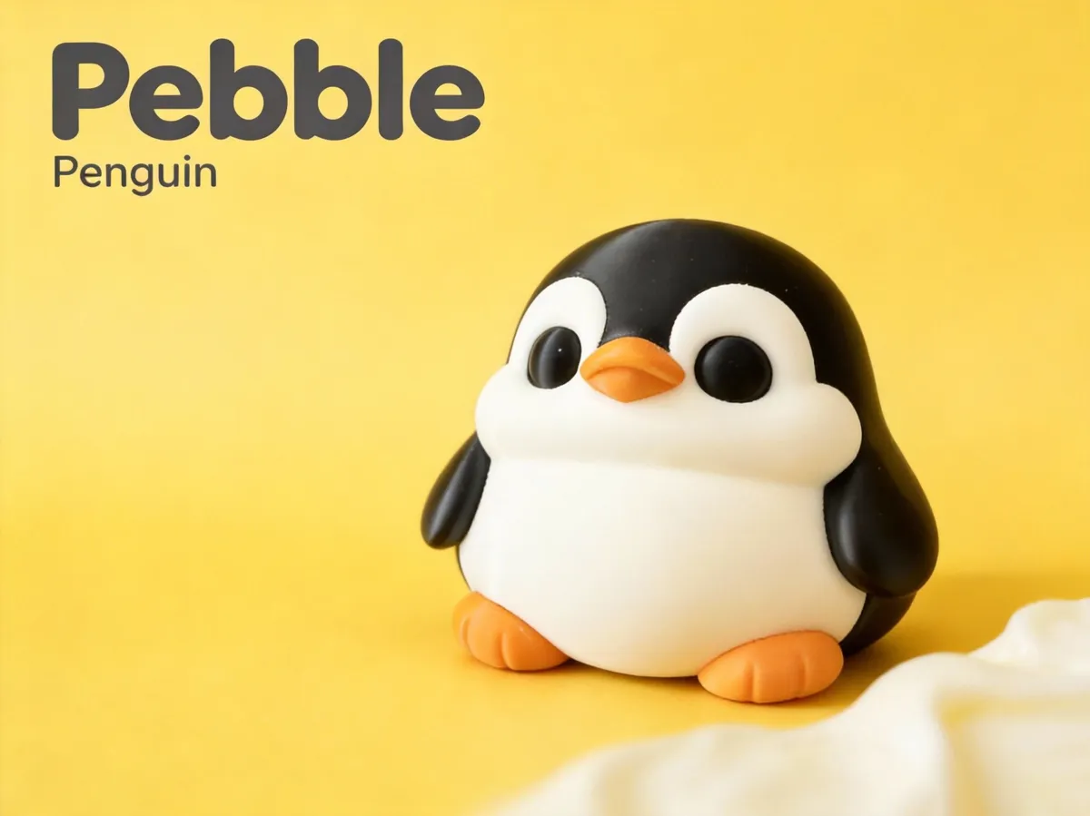 Pebble Penguin, photo 3 of 4 - Pebble Penguin Figurines & Collectibles