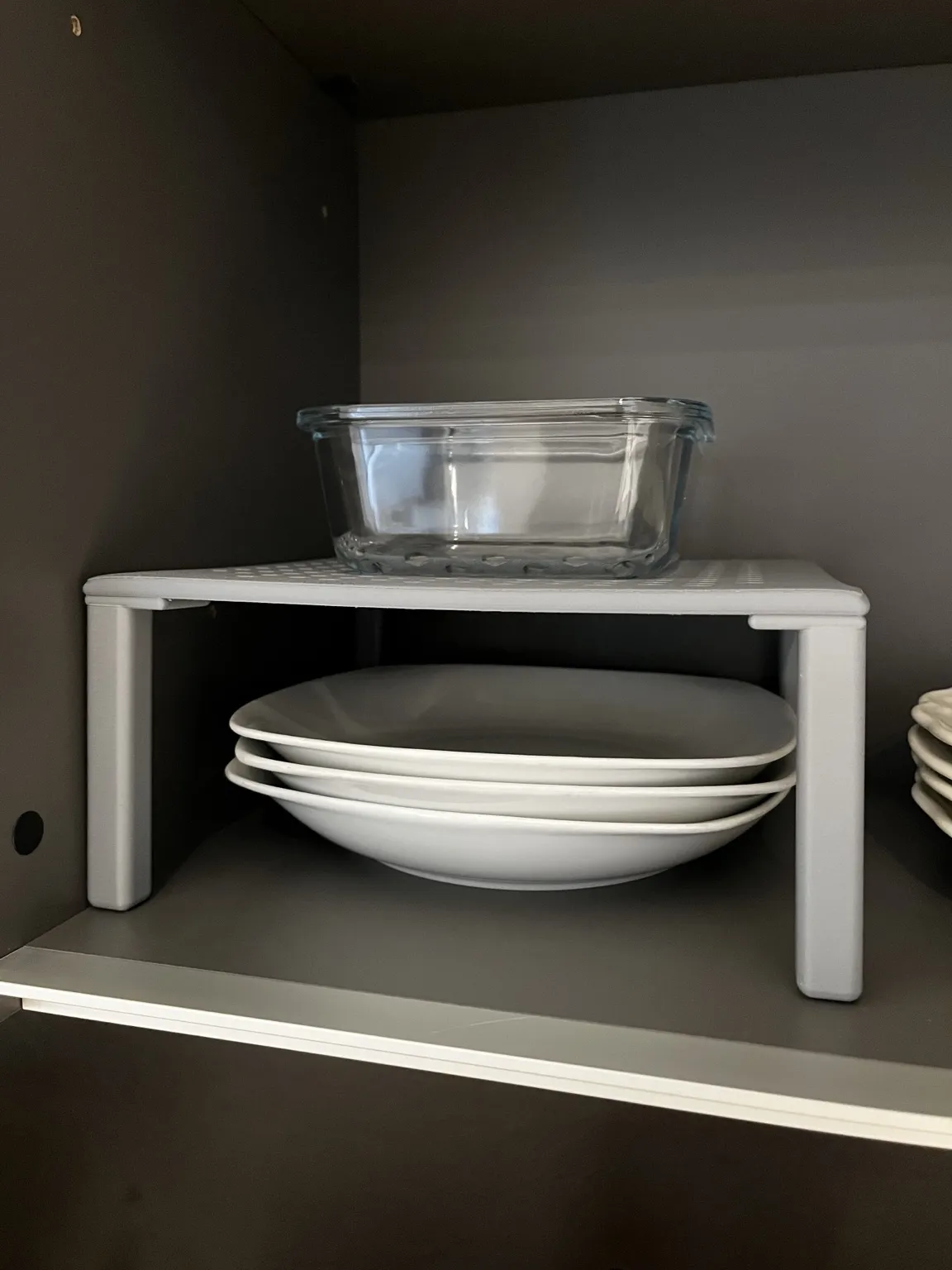Shelf Riser 24x24cm, Supporto Rialzo Salvaspazio, photo 3 of 4 - Shelf Riser 24x24cm, Supporto Rialzo Salvaspazio Storage & Organisation