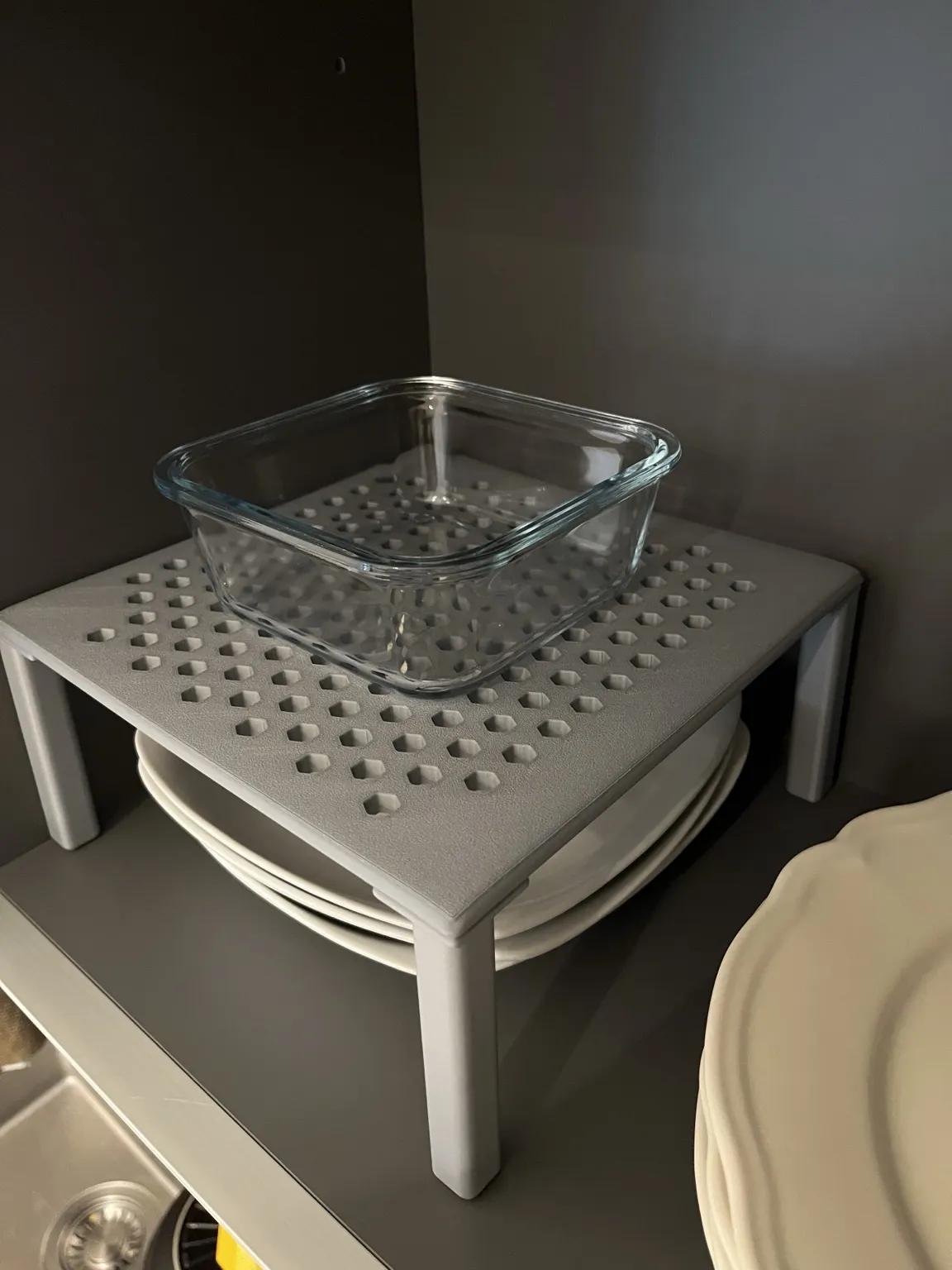 Shelf Riser 24x24cm, Supporto Rialzo Salvaspazio, photo 4 of 4 - Shelf Riser 24x24cm, Supporto Rialzo Salvaspazio Storage & Organisation
