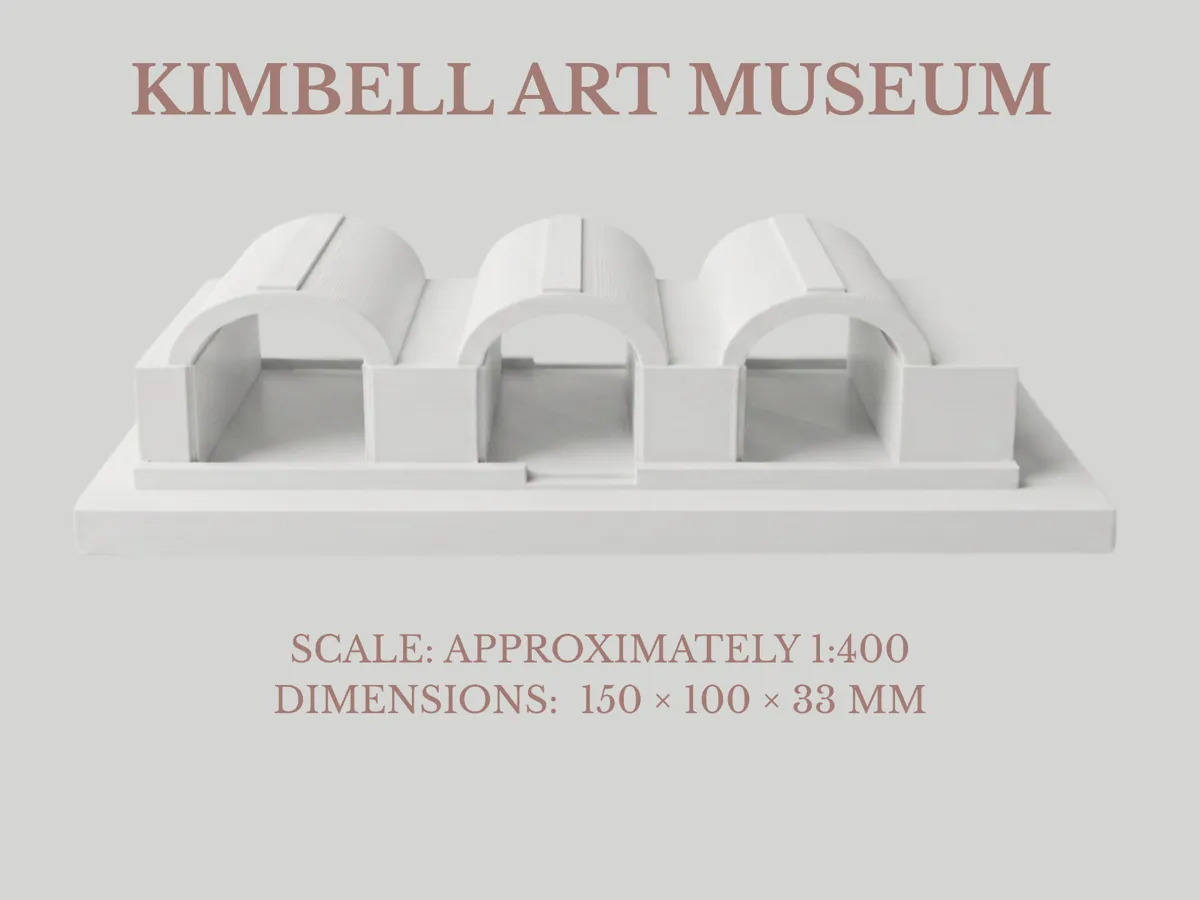 Kimbell Art Museum - 1:400 Scale - Scale Models & Model Kits, in stock in India