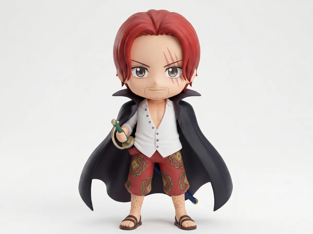 Red-Haired Shanks Yonko Pirate Chibi Figure, photo 4 of 4 - Red-Haired Shanks Yonko Pirate Chibi Figure Figurines & Collectibles