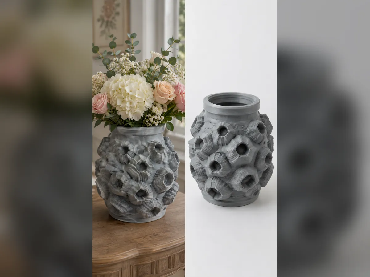 Foam Tendril Hollow Vase - Decor, in stock in India