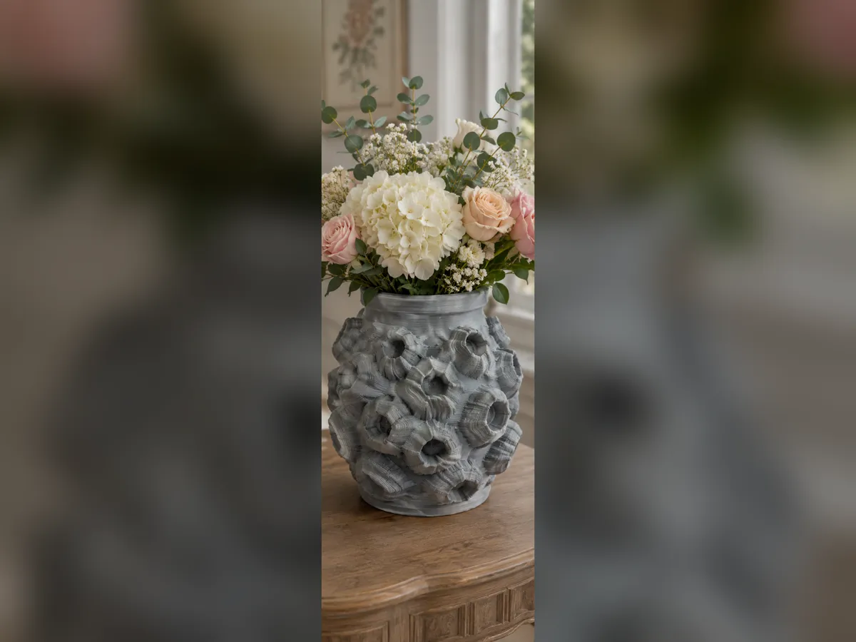 Foam Tendril Hollow Vase, photo 4 of 4 - Foam Tendril Hollow Vase Household