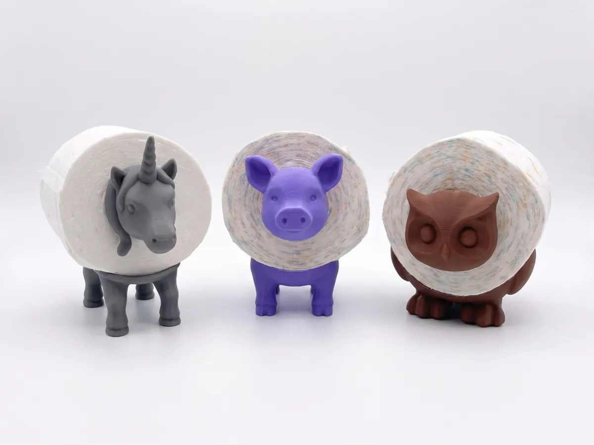 Animal Toilet Paper Holder, Unicorn, Pig & Owl - Home Accents, in stock in India