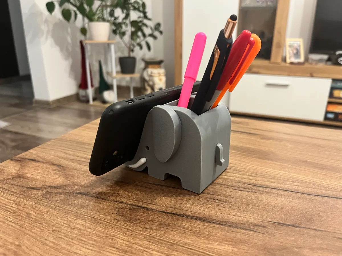 Pen and Phone Holder- Elephone - Elephant style, photo 4 of 4 - Pen and Phone Holder- Elephone - Elephant style Mobile & Device Accessories