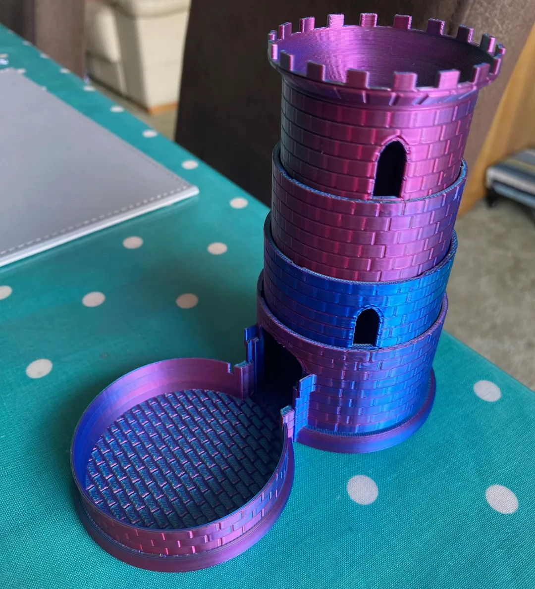 Portable Collapsible Dice Tower