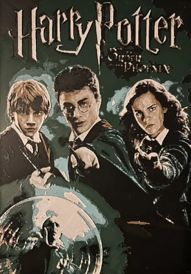 Hueforge Movie Poster -Harry Potter Order Phoenix, photo 2 of 3 - Hueforge Movie Poster -Harry Potter Order Phoenix Home Decor Items